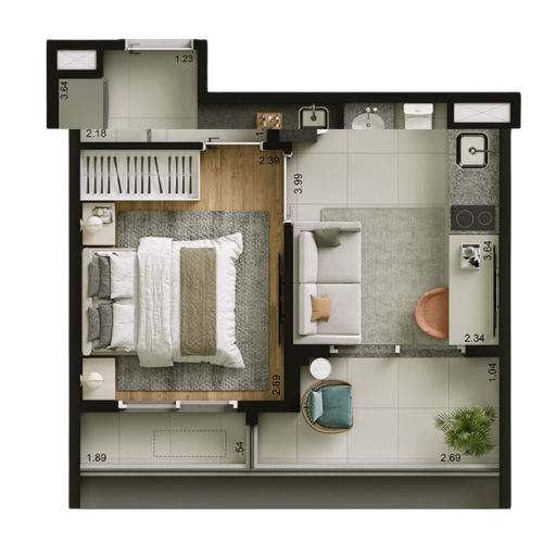 Finais 02, 05, 09, 12 - 29m²